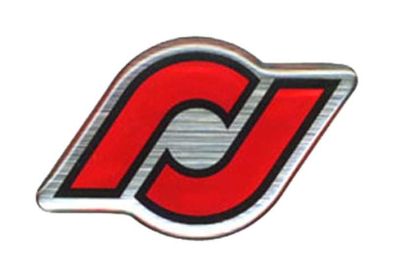 RockJock — RockJock Sticker Epoxy Dome 1in Tall x 1.6in Wide Red Black and Silver
Decal