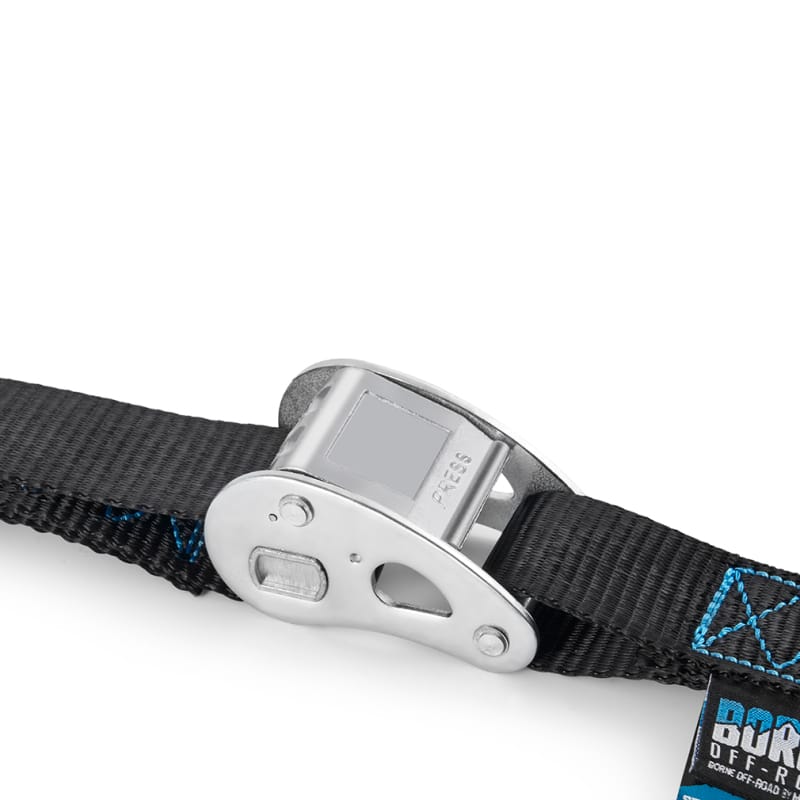 Borne Off-Road — Borne Off-Road Cam Buckle Tie-Down Kit (2-Pack) Black