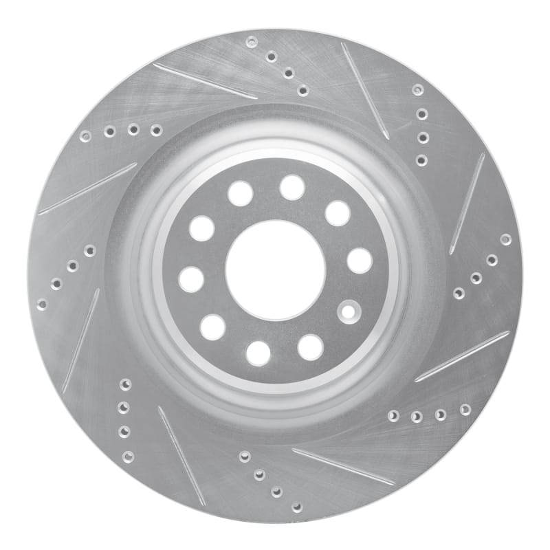 R1 Concepts — R1 12-21 Tesla Model S Rear Right Drilled & Slotted Silver Brake Rotor
R1 Brake Rotor Drill