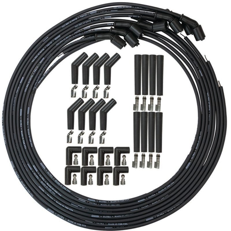 Moroso — Moroso GM LS/LT 8mm Ultra 350 Universal Wire Set w/90/135/Straight Plug Ends
