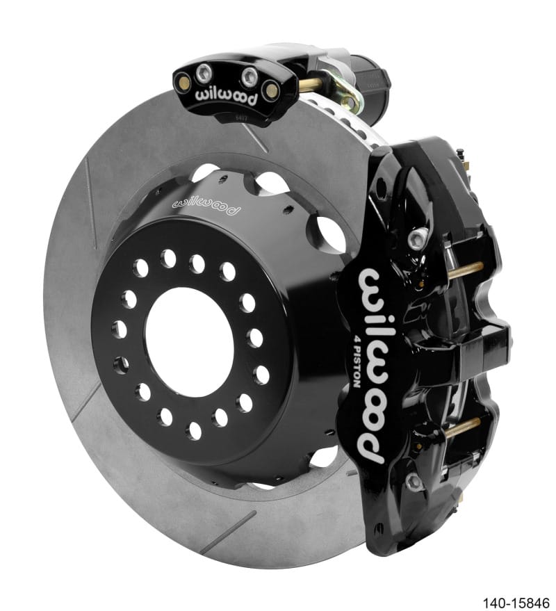 Wilwood — Wilwood Narrow Superlite 4R Rear P-Brk Kit AERO4 14.00in Rotor Big Ford New Style 2.50in Offset
BRAKE KIT