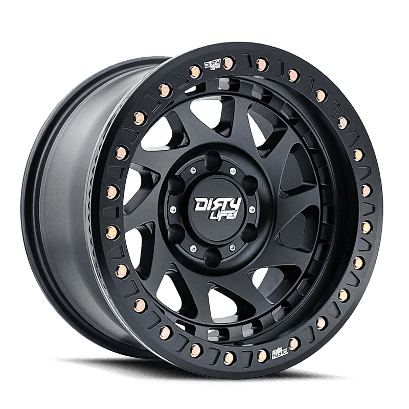 Dirty Life — Dirty Life 9313 Enigma Race 17x9 / 6x135 BP / -12mm Offset / 87.1mm Hub Matte Black Wheel