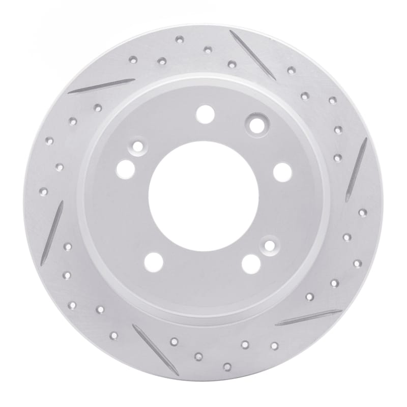R1 Concepts — R1 09-16 Hyundai Elantra Rear Right Drilled & Slotted Geo-Carbon Rotor