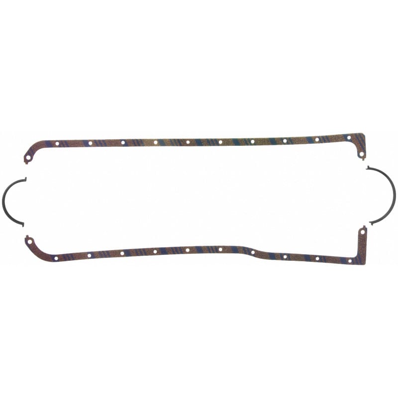 Fel-Pro — Fel-Pro Ford Mustang OS 12701 C Engine Oil Pan Gasket Set Blue Stripe cork-rubber