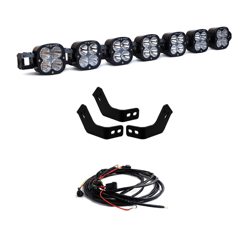Baja Designs — Baja Designs Prinsu Roof Rack 7 XL Linkable Light Kit (Fits Any Prinsu Rack)