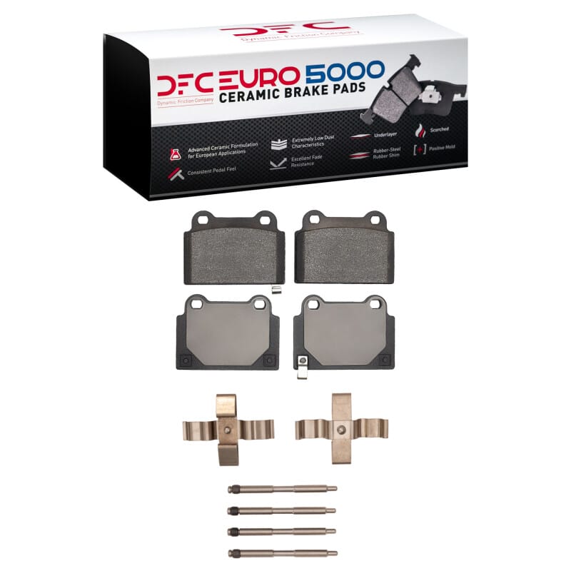 DFC — DFC 08-15 Mitsubishi Lancer Rear Euro 5000 Ceramic Brake Pads and Hardware Kit
DFC EURO Pads + HW