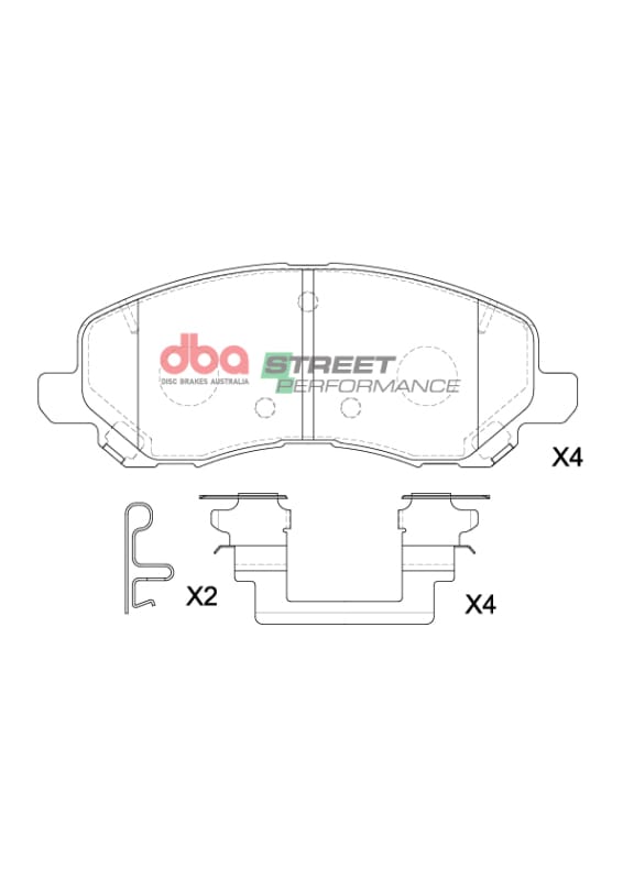 DBA — DBA 11-14 Chrysler 200 SP Performance Front Brake Pads
Brake Pad