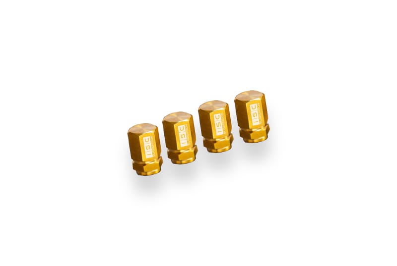 ISC Suspension — ISC Suspension Titanium Valve Stem Caps (Set of 4) - Gold
