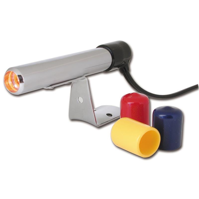 AutoMeter — SHIFT LIGHT, AMBER LED, PEDESTAL, CHROME, QUICK-LITE