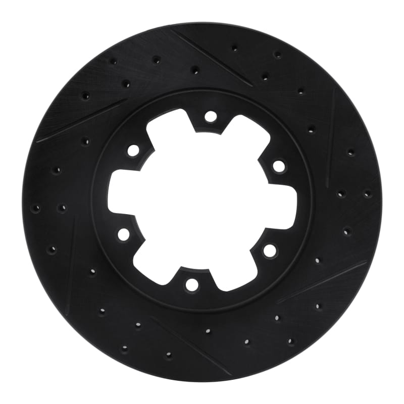 R1 Concepts — R1 83-85 Nissan 720 DATSUN Front Right Drilled & Slotted Black Brake Rotor
R1 Brake Rotor Drill