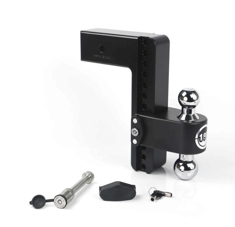 Weigh Safe — Weigh Safe 180 Hitch 10in Drop Hitch & 3in Shank (10K/21K GTWR) w/WS05 - Black Cerakote