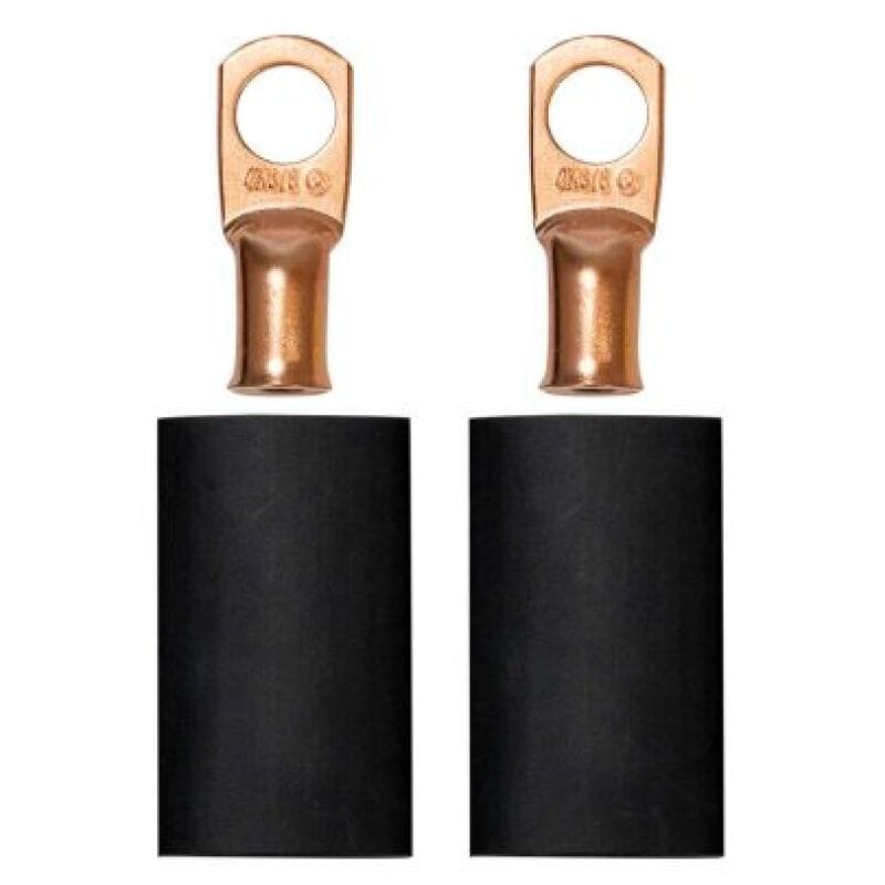 Moroso — Moroso 3/8in Dia Stud 4 GA Wire Crimp/Solder Battery Cable Terminal Kit (2 Pack)