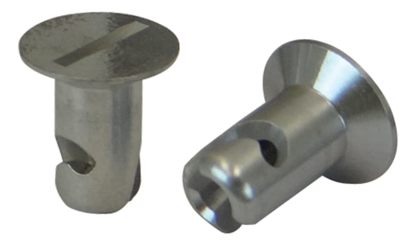 Moroso — Moroso Quick Fastener - Flush Head - 5/16in x .450in - Aluminum - 10 Pack