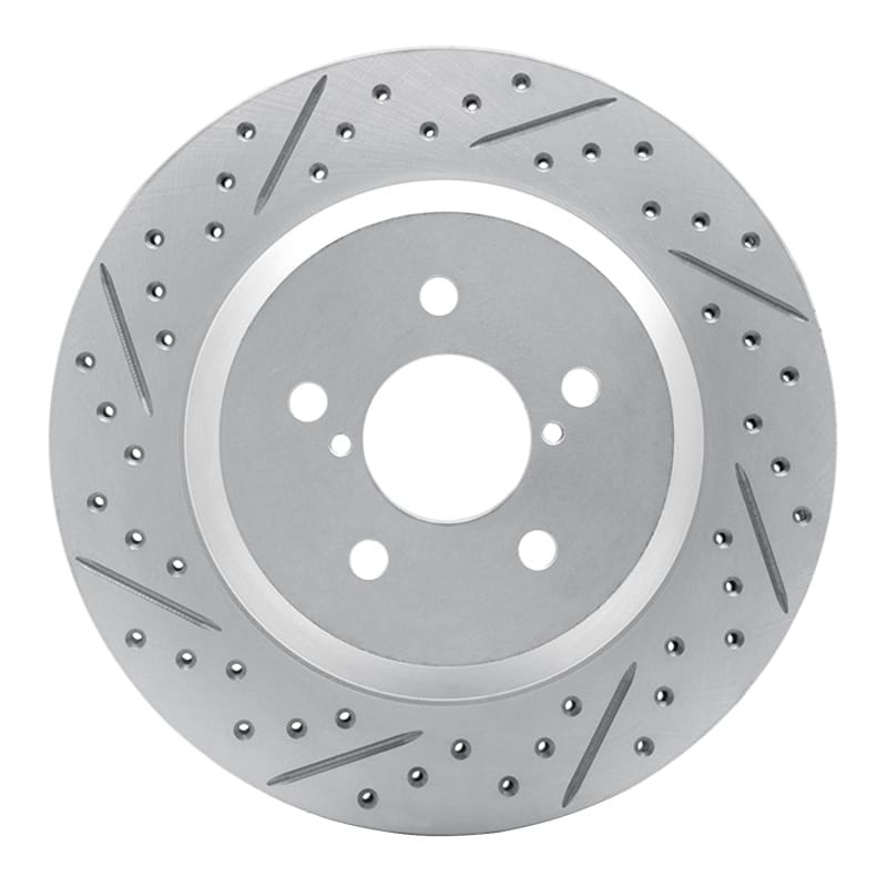 R1 Concepts — R1 19-23 Subaru Crosstrek Rear Left Drilled & Slotted Geo-Carbon Rotor