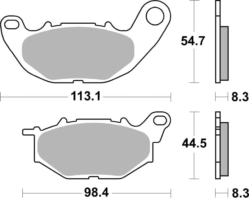 Brembo OE Powersports — Brembo OE 16-17 Yamaha MT-25 250cc Sinter Brake Pad - Front