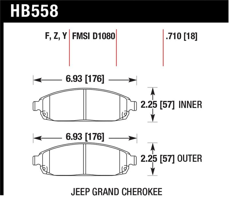 Hawk Performance — HPS Disc Brake Pad