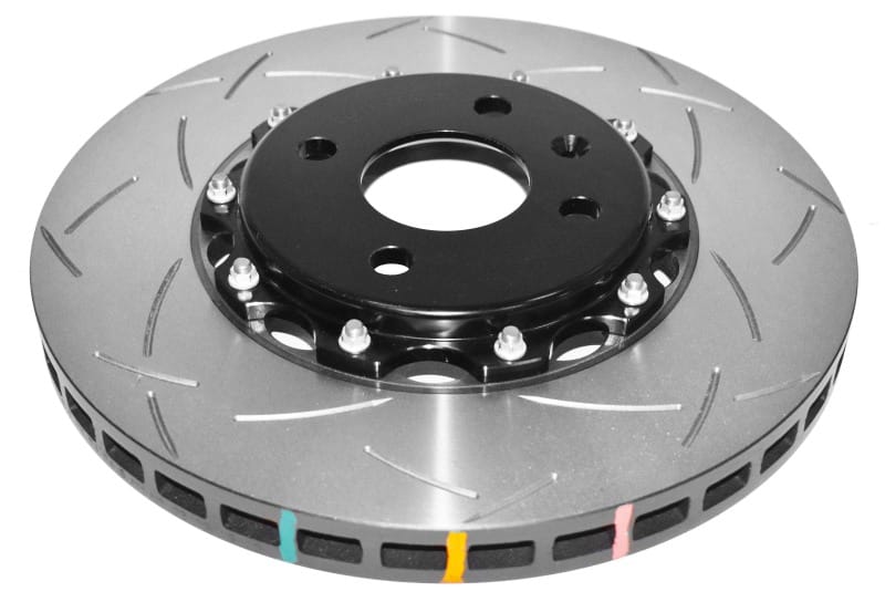 DBA — DBA 2012 Lotus Exige Front Slotted 5000 Series 2 Piece Rotor Assembled w/ Black Hat
T3 5000 Series Rotor
Brake Rotor