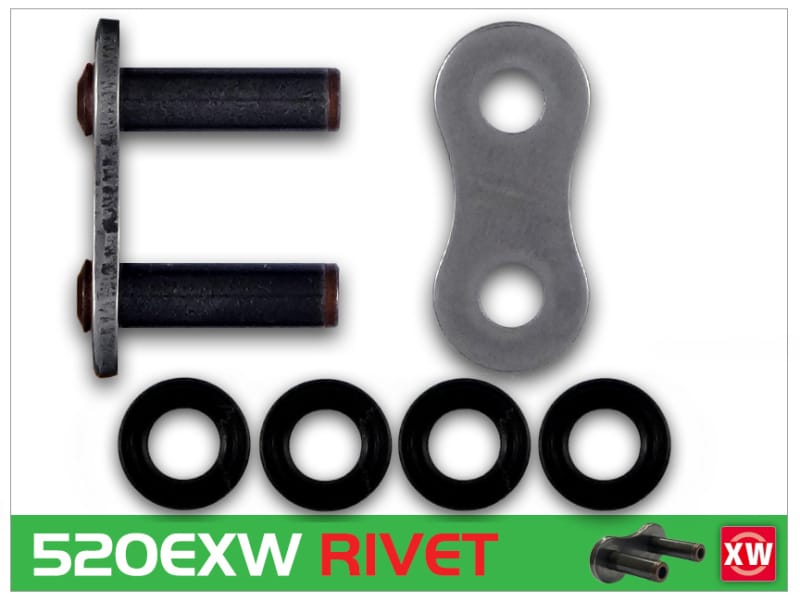 RK Chain — RK Chain 520EXW Rivet Link - Natural