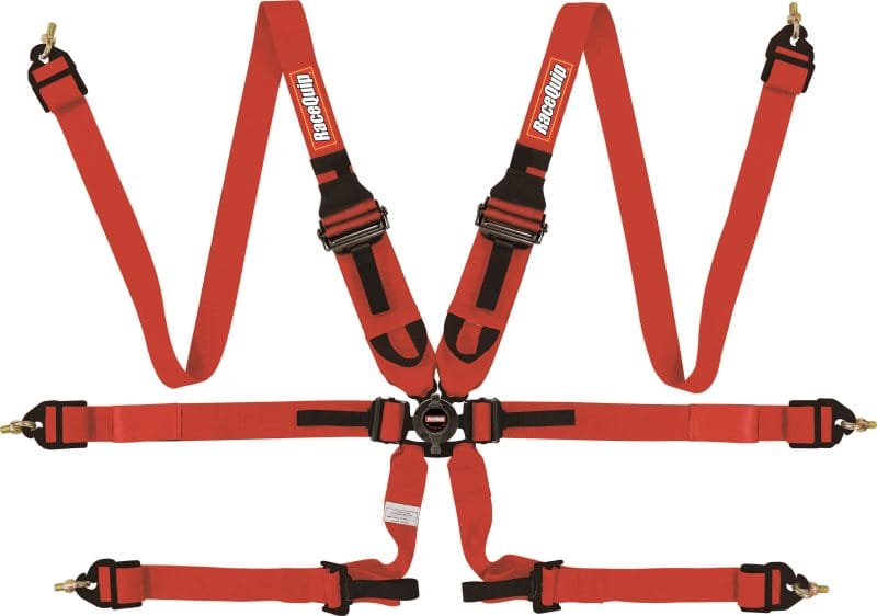 Racequip — RaceQuip Red FIA CAMLOCK 6pt 2in Pull Down Lap FHR