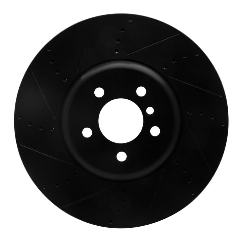 R1 Concepts — R1 2009-2017 BMW 550I GT xDrive Left Front Drilled & Slotted Black Brake Rotor
R1 Brake Rotor Drill