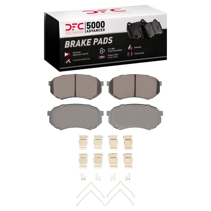DFC — DFC 95-04 Toyota Tacoma Front 5000 Advanced Ceramic Brake Pads and Hardware Kit
DFC Brake Pad Set