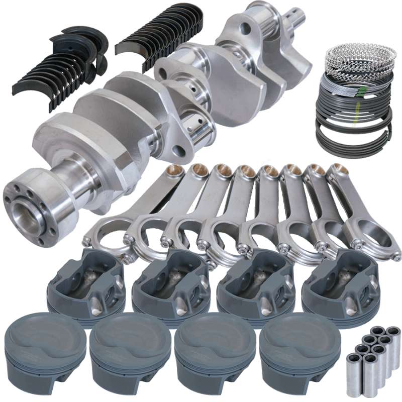 Eagle — Eagle Chevy 350 1Pc 3.750in Crank 6.000in H-Beam -16cc Inv Dome 4.060in Pistons Balanced Assembly
Bal Competition Assy