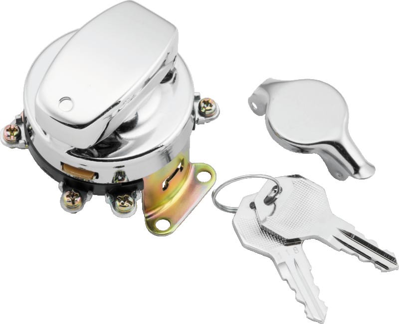 TwinPower — Twin Power 36-72 FL Chrome Fat Bob Style Ignition Switch