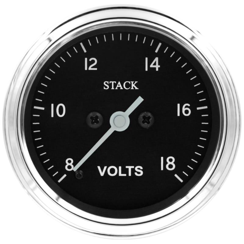 AutoMeter — Autometer Stack 52mm 8-18V Pro Stepper Motor Battery Voltage Gauge - Classic
Ga Volt Stpr 18v Cl
