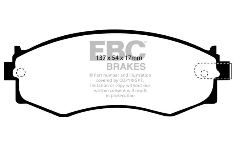 EBC — EBC 89-94 Nissan Skyline (R32) 2.0 GTE Bluestuff Front Brake Pads