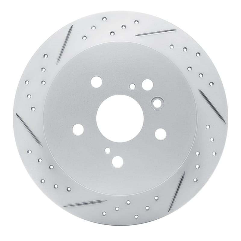 R1 Concepts — R1 09-15 Toyota Venza Rear Left Drilled & Slotted Geo-Carbon Rotor