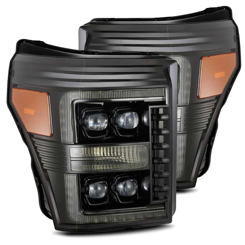 AlphaRex — AlphaRex 11-16 Ford F-350 SD NOVA LED Proj Headlights Plank Style Alpha Blk w/Activ Light/Seq Signal
Projector Headlights