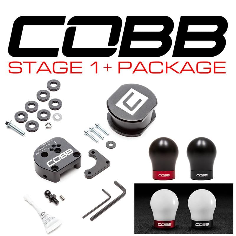 COBB — Cobb 13-18 Ford Focus ST / 16-18 Focus RS Stage 1+ Drivetrain Package (White w/Blk Shift Knob)