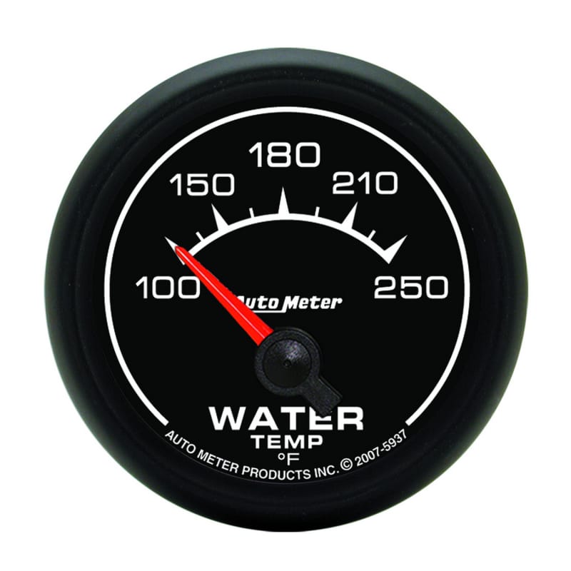 AutoMeter — Autometer ES 2-1/16in 100-250 Deg F Water Temperature Gauge - Electric
GA 2" WTMP 250F E ES