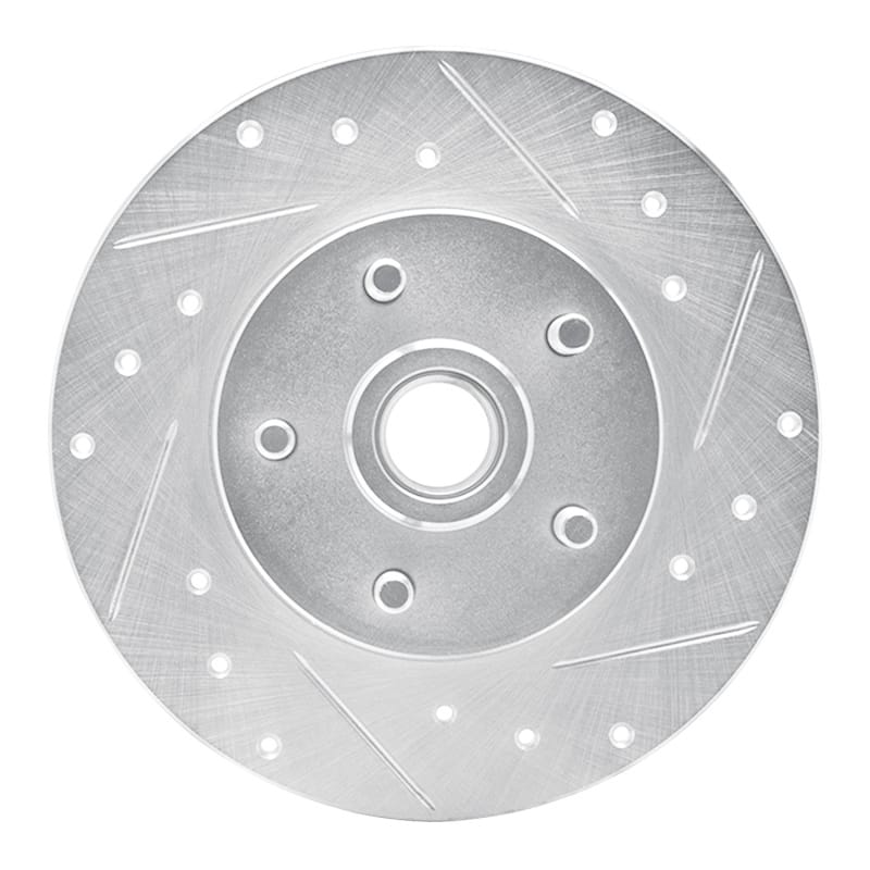 R1 Concepts — R1 1984-1987 Pontiac Fiero Front Right Drilled & Slotted Silver Brake Rotor
R1 Brake Rotor Drill