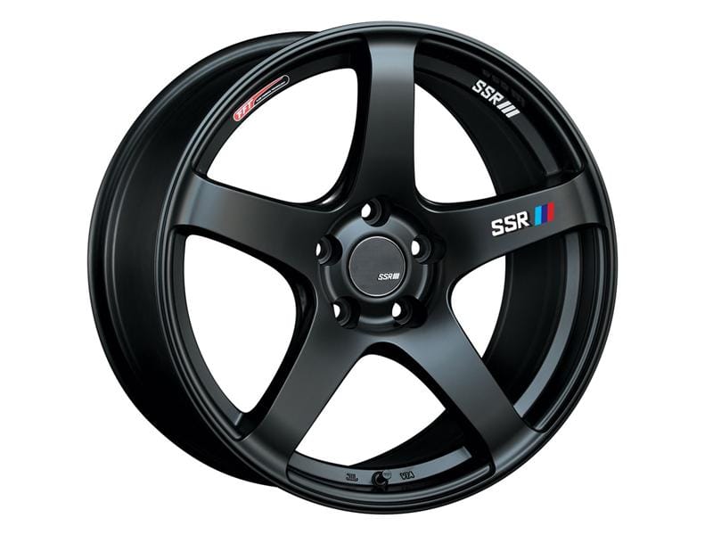 SSR — SSR GTV01 18x8.5 5x114.3 40mm Offset Flat Black Wheel 05-07 STI / 11+ tC