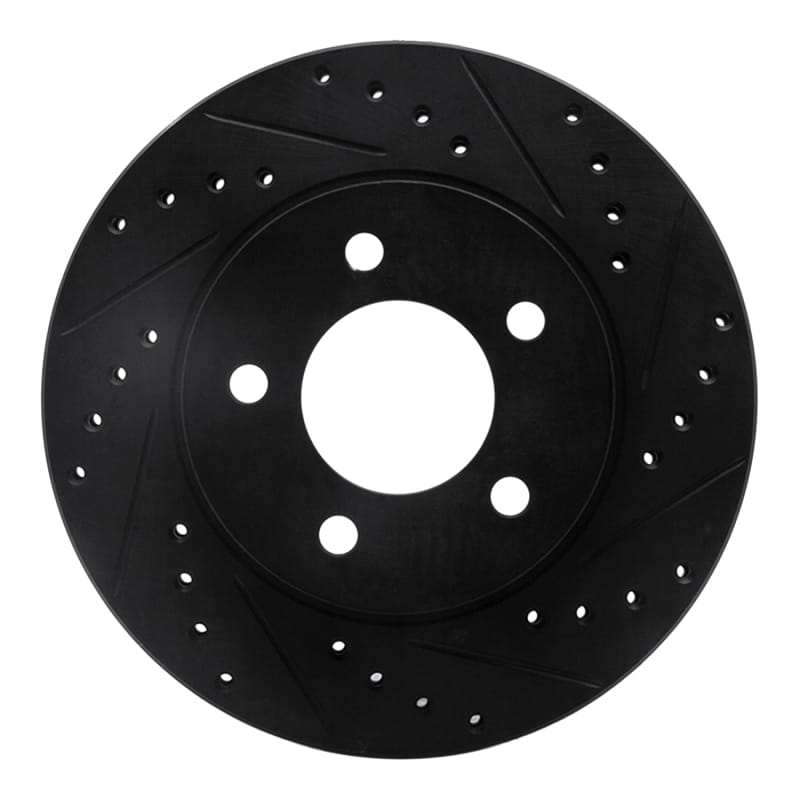 R1 Concepts — R1 93-97 Chrysler Intrepid Front Right Drilled & Slotted Black Brake Rotor
R1 Brake Rotor Drill
