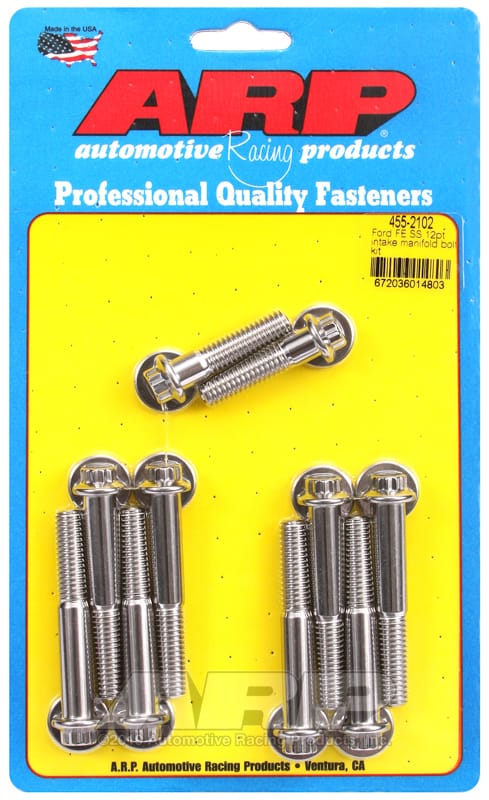 ARP — ARP Ford FE SS 12pt Intake Manifold Bolt Kit