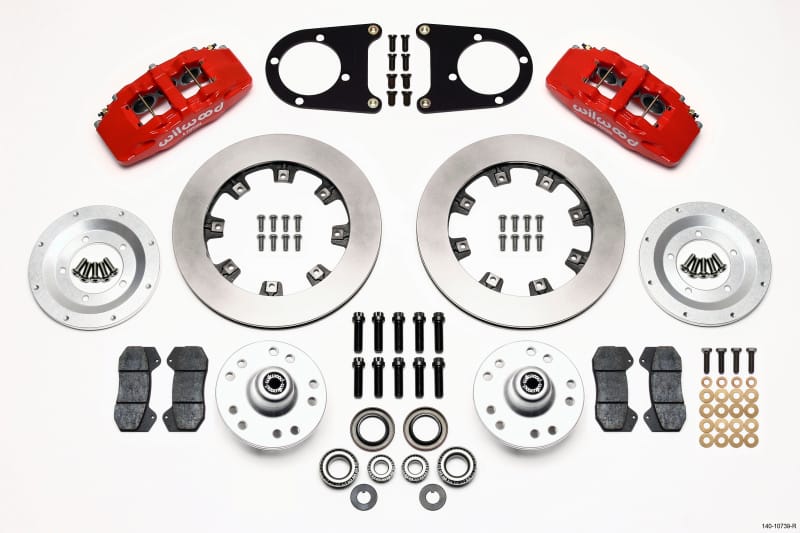 Wilwood — Wilwood Dynapro 6 Front Hub Kit 12.19in Red 37-48 Ford Psgr. Car Spindle
BRAKE KIT