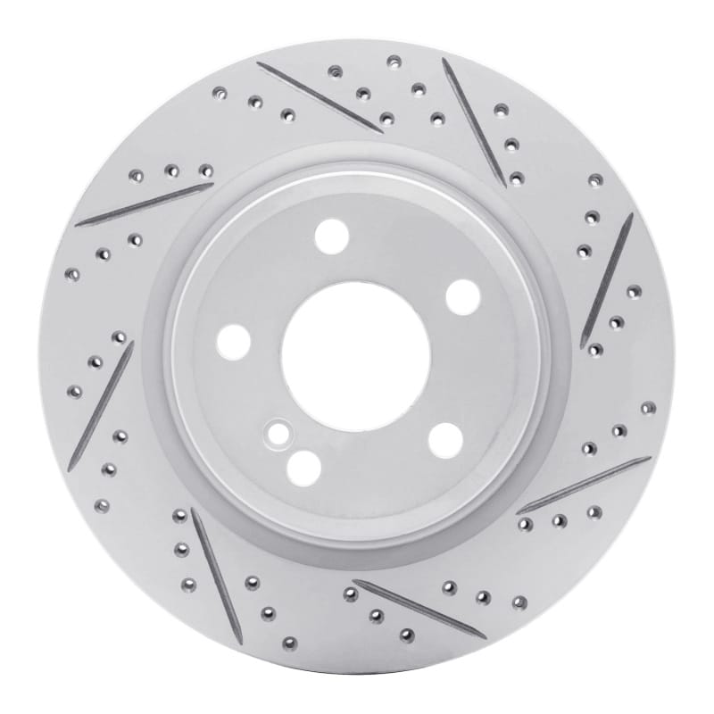 R1 Concepts — R1 14-19 Mercedes-Benz Cla250 Rear Right Drilled & Slotted Geo-Carbon Rotor