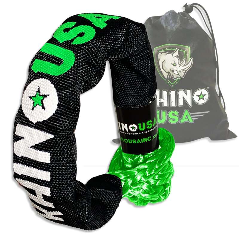 Rhino USA — Rhino USA Synthetic Soft Shackle Green
Winch Shackle