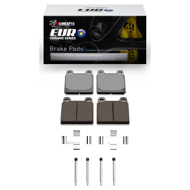 R1 Concepts — R1 1963-1976 Alfa Romeo GT VELOCE Front R1 Euro Ceramic Pads & Hardware Kit
R1 Euro Ceramic Pads