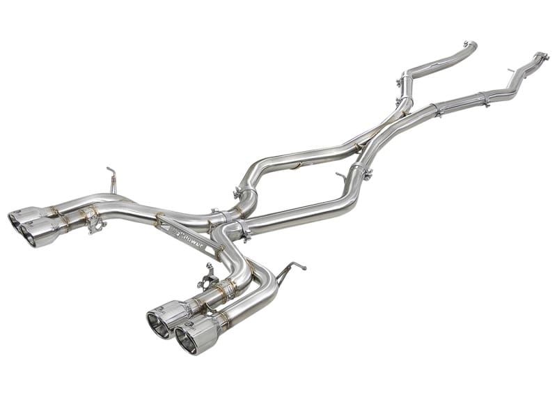 aFe — aFe MACH Force-Xp 3.5in. 304 SS C/B Exhaust w/o Muffler 15-18 BMW X5 M V8-4.4L (tt) - Polished Tip
Cat-Back Exhaust