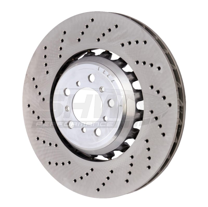 SHW Performance — SHW 19-21 BMW M2 Competition 3.0L w/o Ceramic Brakes Left Front Drilled LW Brake Rotor (34118072017)