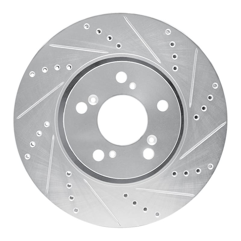 R1 Concepts — R1 14-20 Acura RLX Front Right Drilled & Slotted Silver Brake Rotor
R1 Brake Rotor Drill