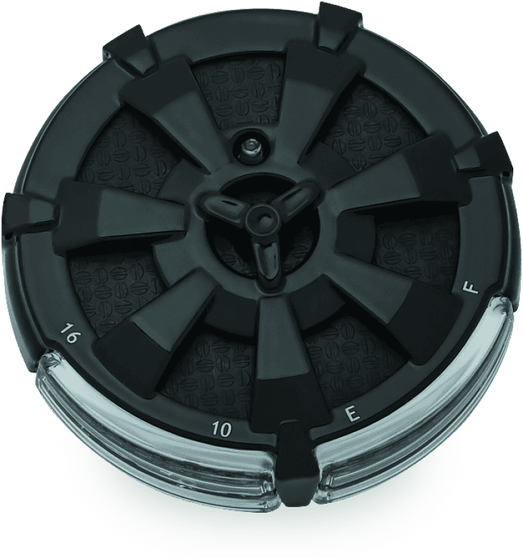 Kuryakyn — Kuryakyn Alley Cat Fuel & Battery Gauge Gloss Black