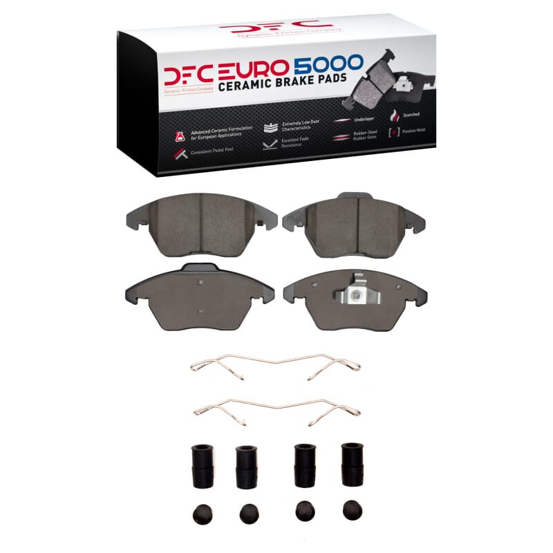 DFC — DFC 05-19 Volkswagen Jetta Sedan Front Euro 5000 Ceramic Brake Pads and Hardware Kit
DFC EURO Pads + HW