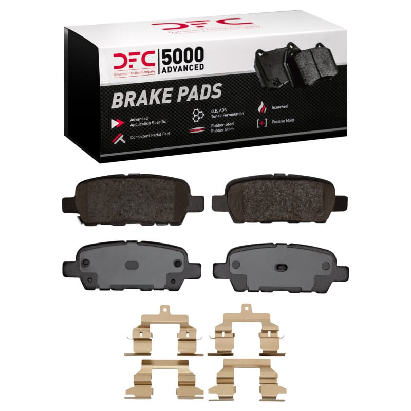 DFC — DFC 08-13 Nissan Rogue Rear 5000 Advanced Ceramic Brake Pads and Hardware Kit
DFC Brake Pad Set