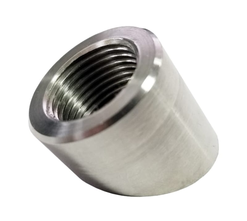 Torque Solution — Torque Solution O2 Sensor Bung 60 Degree Angled Stainless Steel