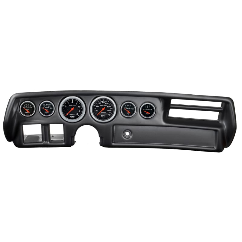 AutoMeter — Autometer Sport-Comp 70-72 Chevelle/ El Camino/ Malibu Dash Kit 6pc Tach/ MPH/ Fuel/ Oil/ WTMP/ Volt
GA KT CHV MAL 70-72S