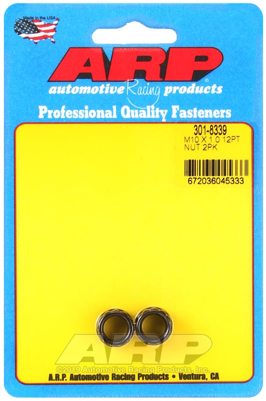 ARP — ARP M10 X 1.00 12pt nut kit